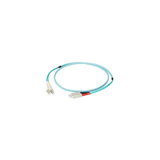 EFB Duplex Patchkabel Flat-Twin LC-SC OM3 40m LSZH 3x5mm aqua
