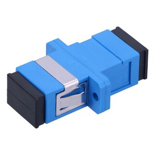 Adapter SC/UPC Single Mode Simplex Blue SC/UPC Uncoated Blue Single Mode Plastic 2000 Pcs