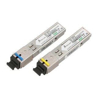 SFP WDM Modul 1.25G, 1.25Gbps, 1310/1550nm, Single Mode, 3km, SC, DOM, Paar, für HP/Aruba entwickelt