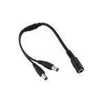 133119 2x DC direct current black power cable