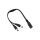 133119 2x DC direct current black power cable