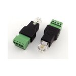 TK RJ11-Stecker, 6P4C-Terminalblock/Schraubkontakt...