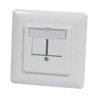 Modulträger, UP Dosen für 2xTP-Modul, Reinweiss, 180Grad, Synergy 21,