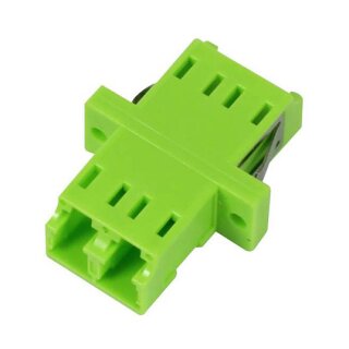 50/125u Multimode OM5, lime Green, duplex, PVC, mit Flansch, Synergy 21,