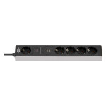 Brennenstuhl Steckdosenleiste 5f mit Schalter, 2xUSB,1xUSB C