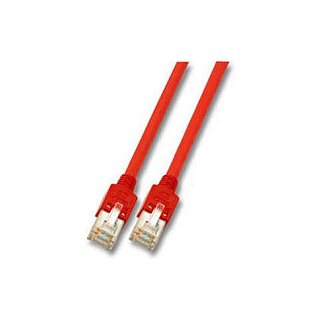 EFB K2793.0,50 RJ45 Crossoverkabel 2xHirose SFTP-300MHz rot 0,5m