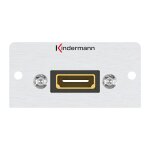 KINDERMANN 7444000542 HDMI Einsatz 50x50 mit Kabelpeitsche