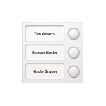 Ritto Portier Tastenmodul 1875370 (3Tasten) wei