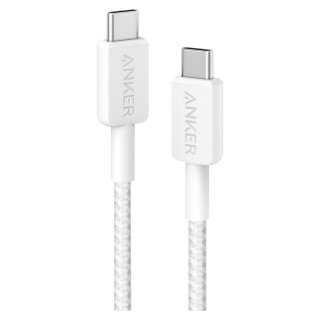 Anker 322 USB-C auf USB-C Kabel 60W 90cm geflochten weiß
