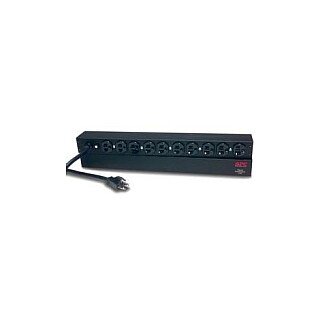 APC Basic Rack-Mount PDU Rack AC 120V 2,4 kW input NEMA 5-20 output connectors 10 NEMA 5-20 1U 19 3,65m cord Black