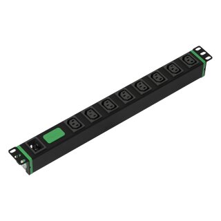 APC Easy Rack PDU Basic horizontal 1-phasig 3,7 kW 230 V 16 A 8 x C13-Steckdosen IEC60320 C20-Eingang
