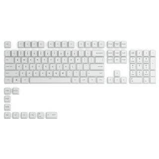 Glorious GPBT Keycaps - 115 PBT Tastenkappen, ISO, ES-Layout, Arctic White
