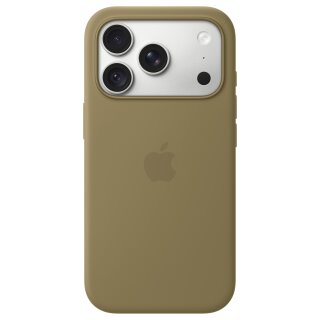 Silikon Case iPhone 18 Pro mit MagSafe (oliv)