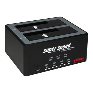6,35/8,89cm 2,5Zoll/3,5Zoll SATA HDD/SSD Docking Station USB 3.2 Gen 1 HDD-Clone-Funktion