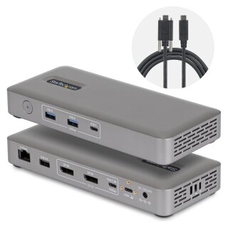 USB4 Docking Station Driverless Dual 4K for macOS and Windows Universal USB-C Dock with 100W Laptop Charging