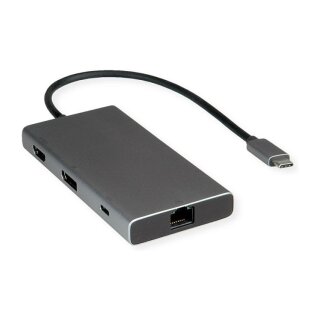 USB Typ C Dockingstation HDMI+DP 4K60 3x US3.2Gen1 1x C + 2x A 1x PD 1x RJ45