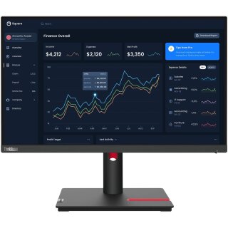 TFT 54,6cm/21,5" (1920x1080) Lenovo ThinkVision T22i-30 16:9 FHD IPS 60Hz 4ms HDMI VGA DP USB Pivot Black