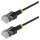 STARTECH.COM 30cm schwarzes Ultra Slim Cat6a Ethernetkabel UTP reines Kupferdraht Dünnes 34AWG RJ45 Netzwerk-Patchkabel