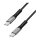 Logilink USB 3.2 Gen2x2 Type-C cable, C/M to C/M, 20 Gbps, 100W, 4K, LED, black, 0.3 m