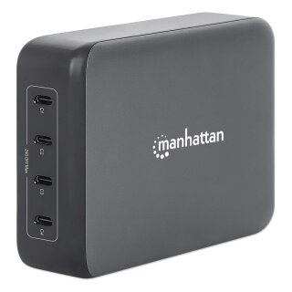 MANHATTAN 4-Port GaN USB Power Delivery-Ladestation 240W