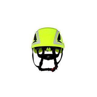 3M X5014V-CE Schutzhelm mit UV-Sensor, reflektierend, belüftet Neon-Grün EN 397, EN 12492 (X5014V-CE)