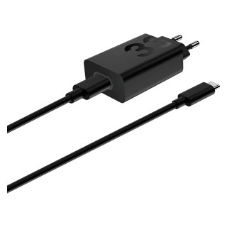 Motorola TurboPower Wall Charger 33W USB-C, 1m C-C cable, Black (PG38C06448)
