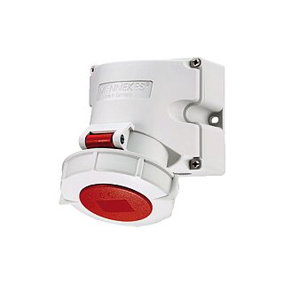 Mennekes Wanddose 16A5P 6H 400V 9142 CEE Aufbau-Steckdose IP67