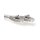 Grey 2.5 meter U/UTP CAT6A patch cable snagless with RJ45 connectors