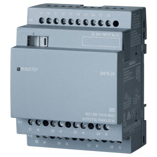 Siemens 6ED10551CB100BA2 LOGO!8 DM16 24 Erw.-Mod. 4TE 8DE/8DA