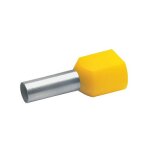 Klauke Zwillings-Aderendhlse 6 mm 14 mm Teilisoliert Gelb...