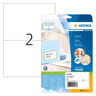 HERMA Etiketten 5064 weiß 210,0 x 148,0 mm