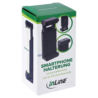 Universal cell phone clamp - for selfie stick - smartphone tripod adapter - and much more.