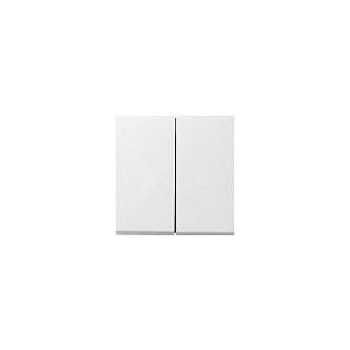 GIRA 0295112 Wippe 2fach Flchenschalter Reinwei glnzend