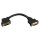 InLine DVI-I 24+5 (BU-BU) 0,2m Adapterkabel 45° gewinkelt Schwarz