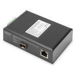 DIGITUS Konverter Industrial Gigabit Media RJ45 SFP PoE PSE