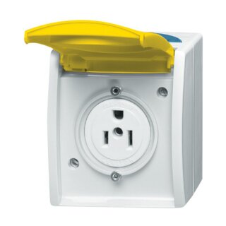 BUSCH JAEGER 3015EWN-53 Busch-Nema-Steckdose 15A ocean IP44 grau/blaugrün