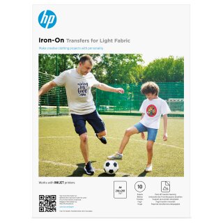 HP Iron-On Transfers für helle Textilien A4 10Blatt