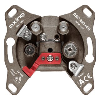 AXING BSD 960-00N Antennendose Stich 4-Port EINZEL und STICH