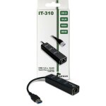 USB3.0 HUB 3Port Inter-Tech Argus IT-310 1x RJ45 Gigabit...