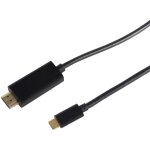 USB-C > HDMI (ST-ST) 1m Adapterkabel 4K 30Hz Schwarz