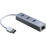 USB3.0 HUB 3Port Inter-Tech Argus IT-310-S 1x RJ45...