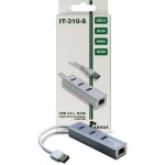 USB3.0 HUB 3Port Inter-Tech Argus IT-310-S 1x RJ45...