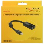 DeLock Mini DisplayPort 1.1 > HDMI (ST-BU) Adapter Schwarz