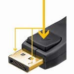 DisplayPort 1.2 (ST-ST) 3m Anschlusskabel Schwarz