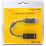 DeLock DisplayPort 1.1 > HDMI (ST-BU) Adapter Schwarz