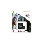 CARD 512GB Kingston Canvas Select Plus MicroSDXC 100MB/s +Adapter
