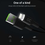 Green Cell USB 3.0 > Lightning (ST-ST) 1,2m Ladekabel...