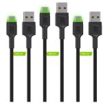 KAB SET 3x USB > USB-C (ST - ST) 3x2m Green Cell SET3...