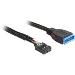DeLock USB 2.0 Pin Header > USB 3.0 Pin Header (BU-ST) 30cm Schwarz