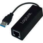 LogiLink USB 3.0 > RJ45 (ST-BU) Adapter Schwarz